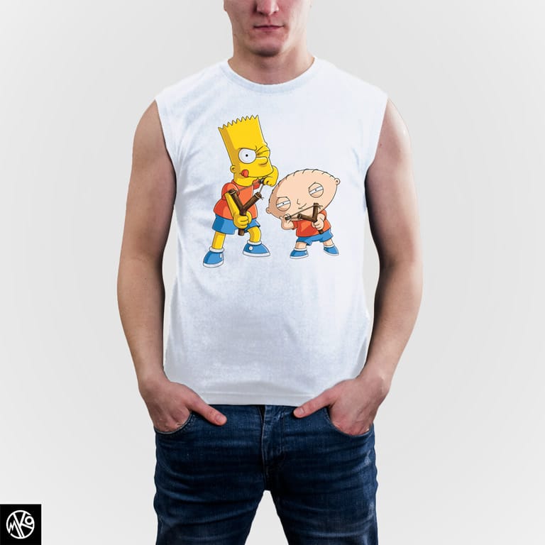 Family Guy and Simpsons majica