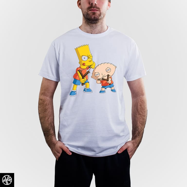 Family Guy and Simpsons majica