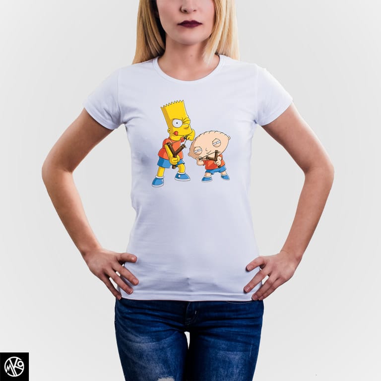 Family Guy and Simpsons majica