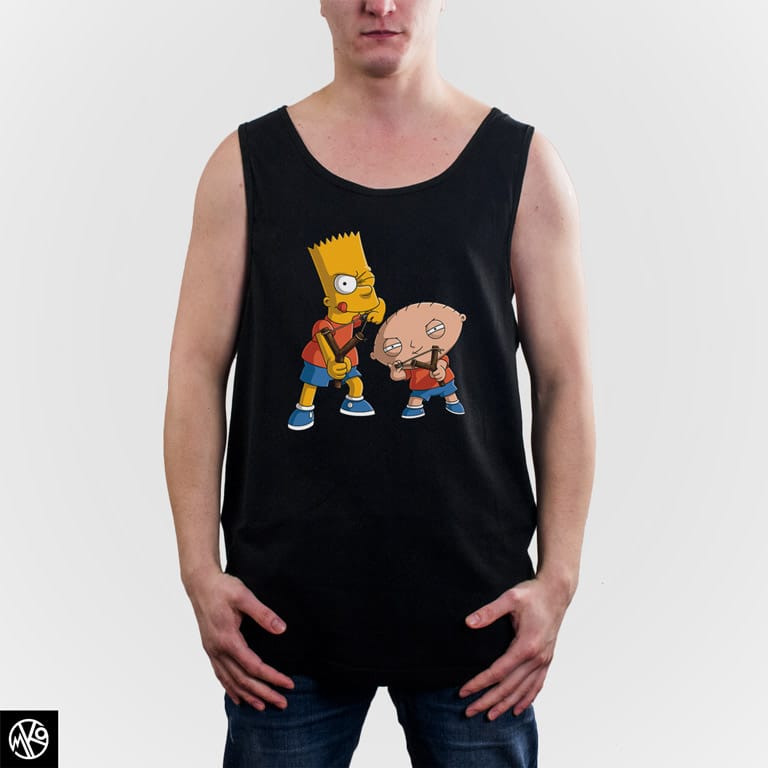 Family Guy and Simpsons majica