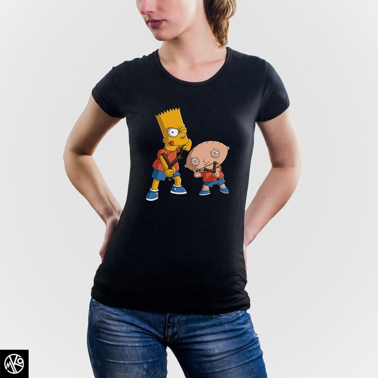 Family Guy and Simpsons majica