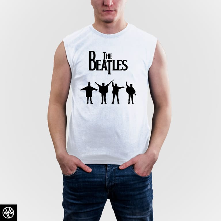 The Beatles Black White majica