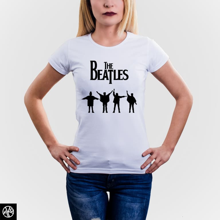 The Beatles Black White majica