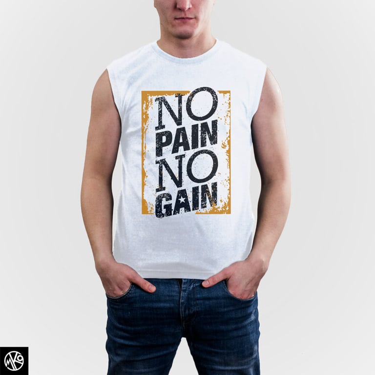 No Pain No Gain Typo majica