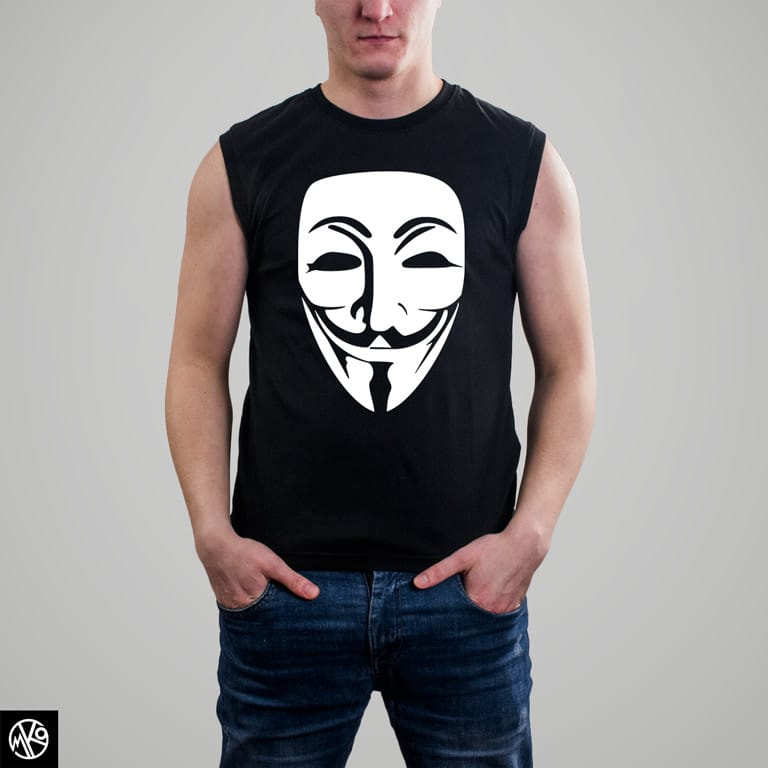 Anonymous White majica