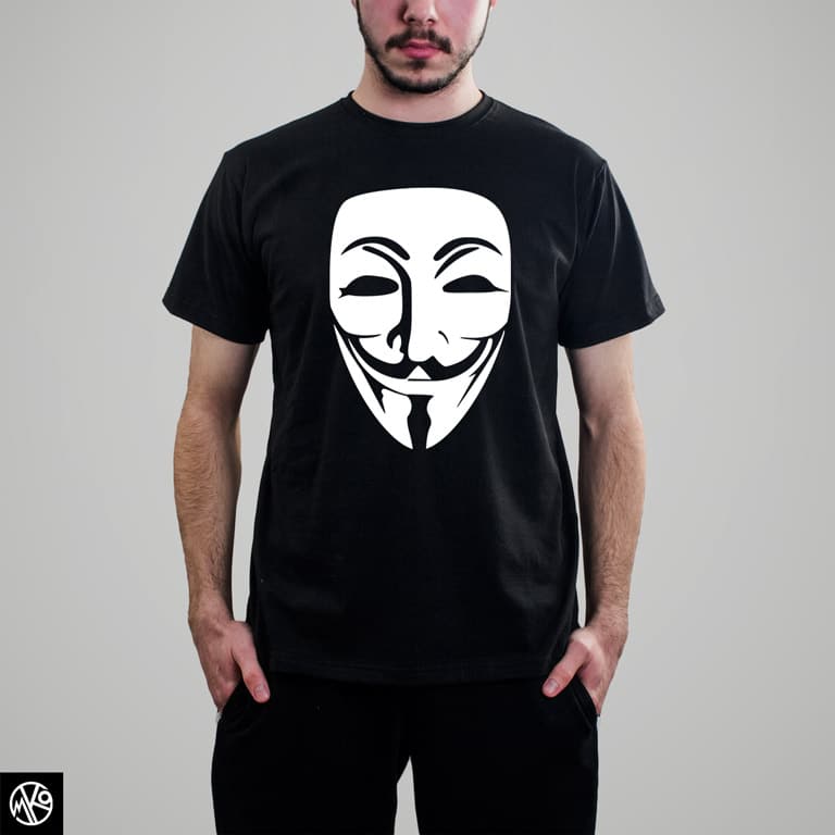 Anonymous White majica