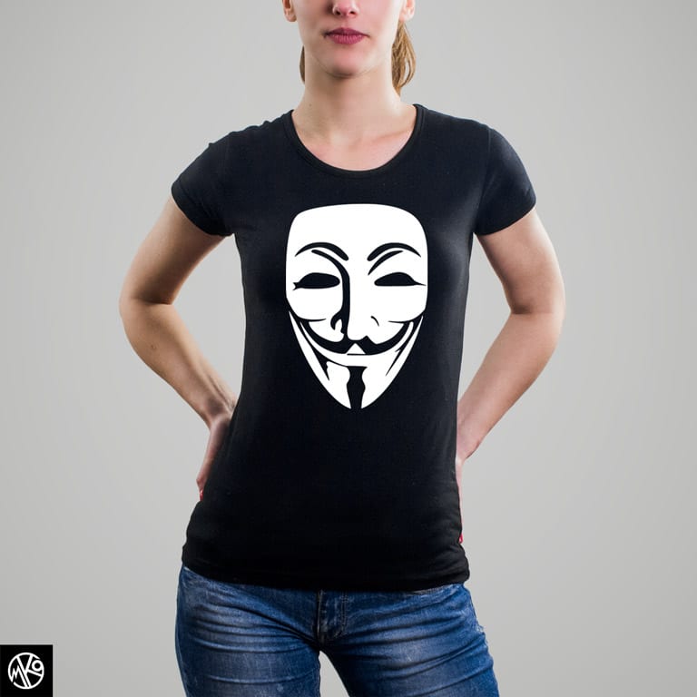 Anonymous White majica