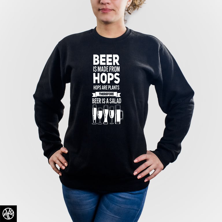 Beer made from hops duks