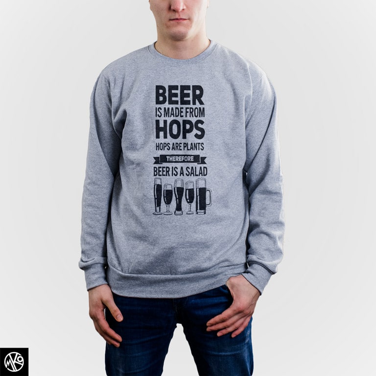 Beer made from hops duks