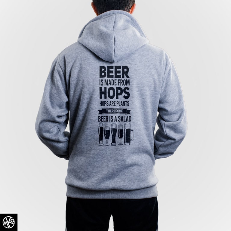 Beer made from hops duks