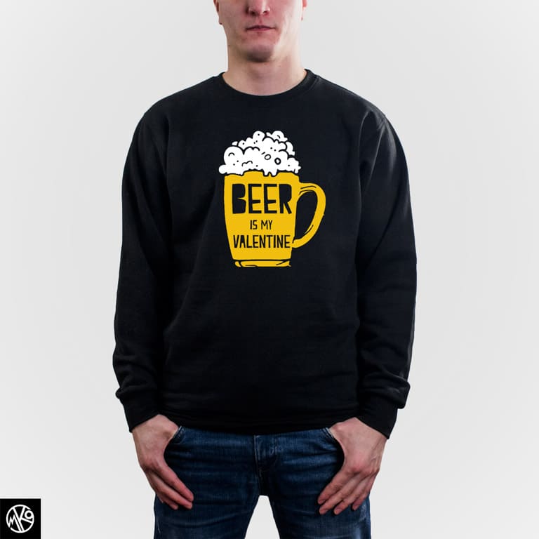 Beer is my valentine duks