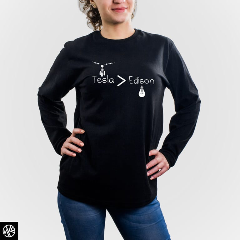 Tesla Edison majica dugi rukav