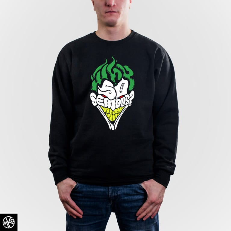 Why so serious tipografija duks