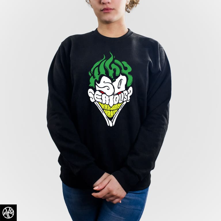 Why so serious tipografija duks