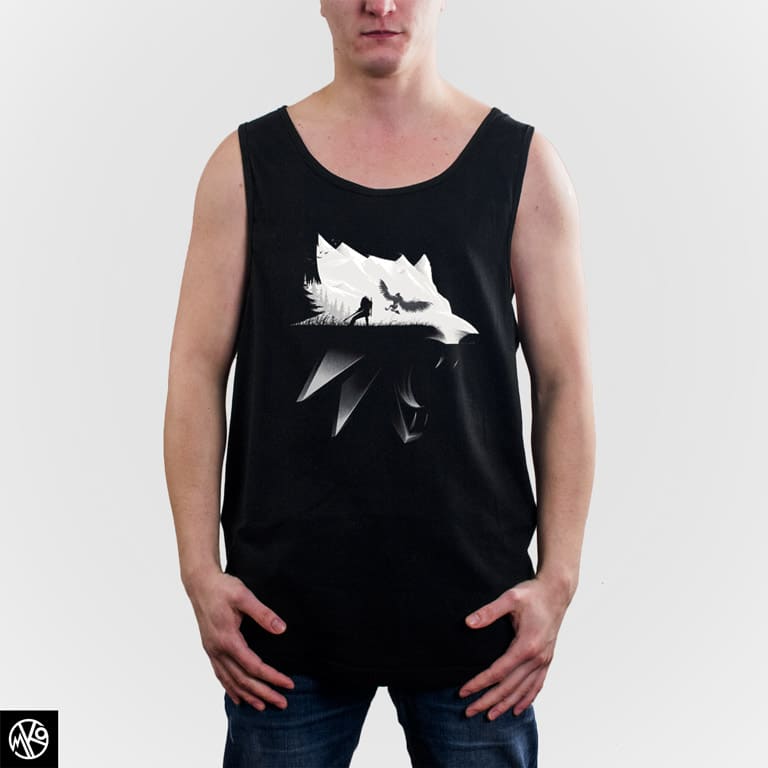 Witcher Black And White majica