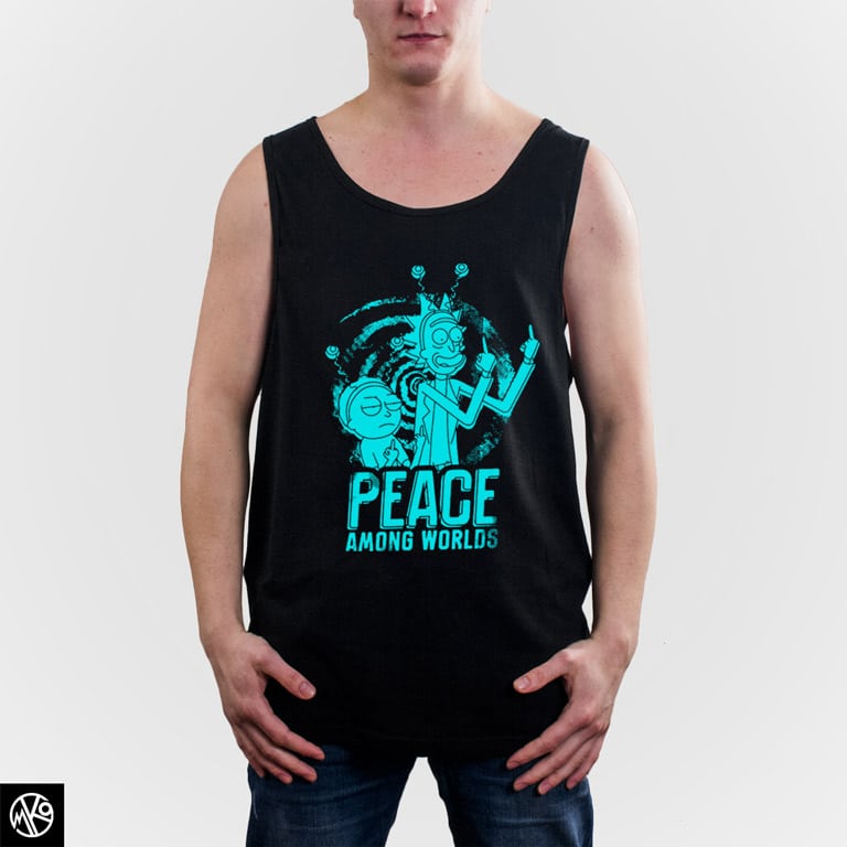 Peace Among Worlds Cyan majica