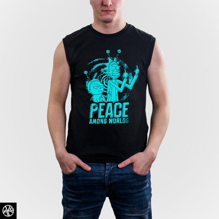 Peace Among Worlds Cyan majica