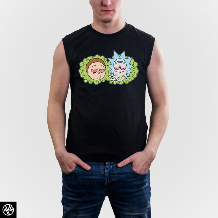 Rick And Morty In Smoke majica