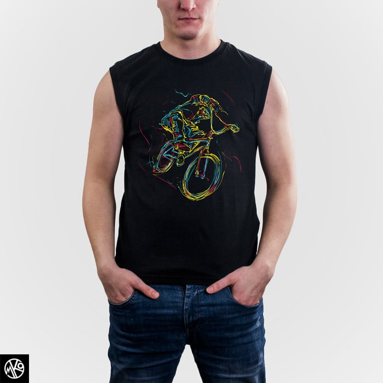 Abstract Cyclist majica