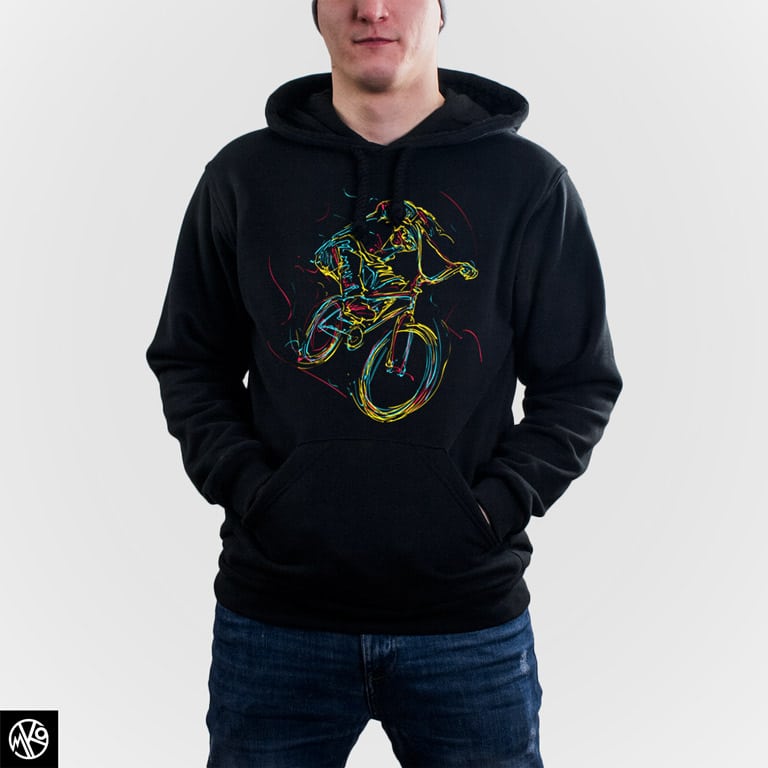 Abstract Cyclist duks