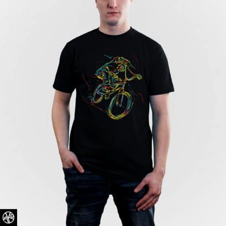 Abstract Cyclist majica