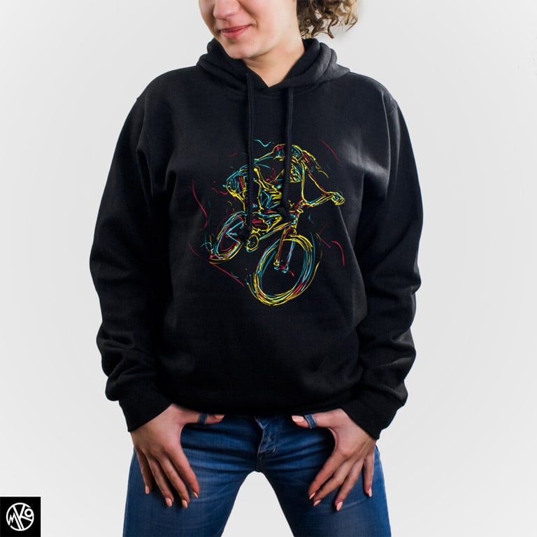 Abstract Cyclist duks