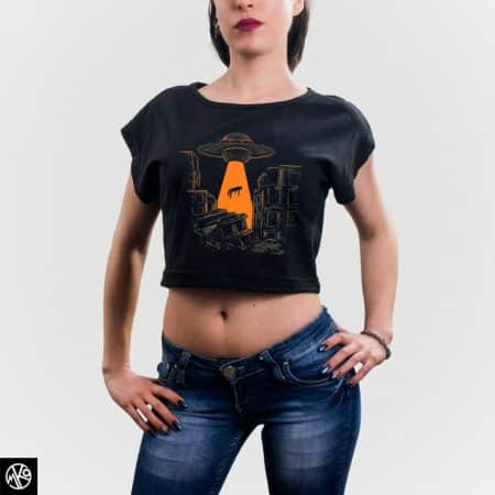 UFO Abduction crop top majica