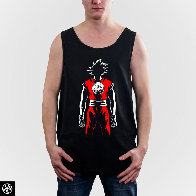 Goku Red And White majica