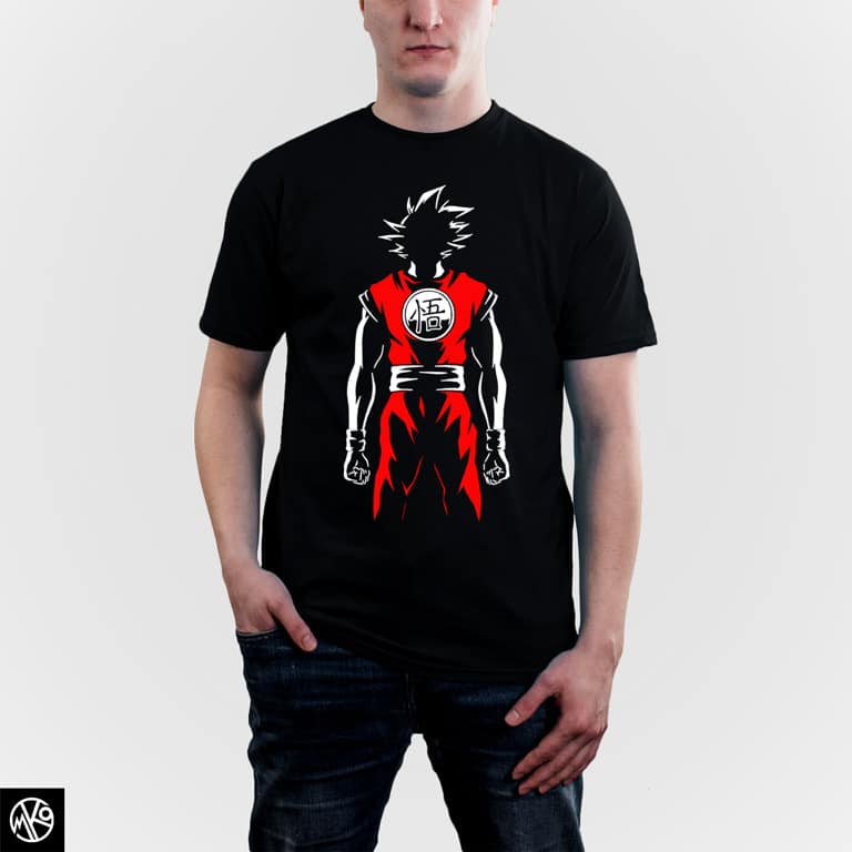Goku Red And White majica