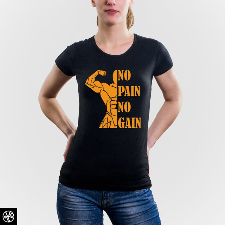 No Pain No Gain Orange majica