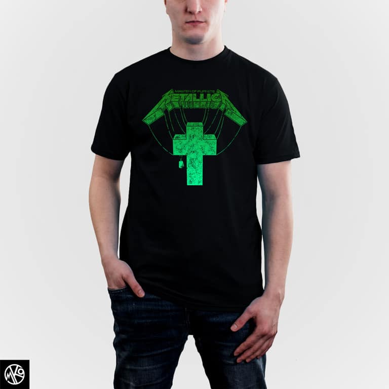 Master Of Puppets Green majica