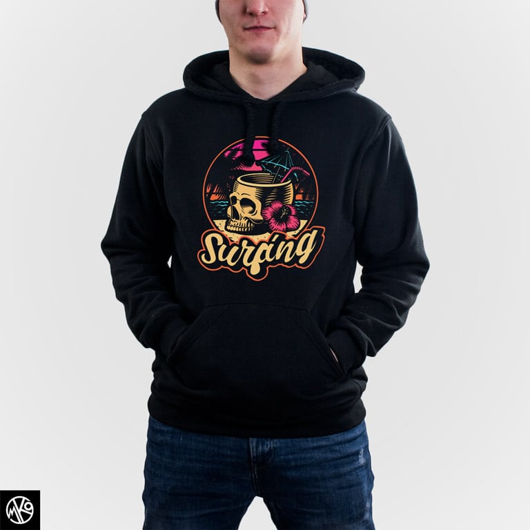 Surfing Skull 80s duks