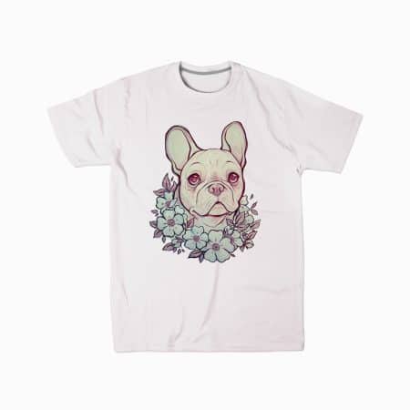 French Bulldog With Flowers majica