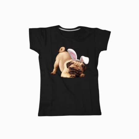 Pug Rabbit Еars majica
